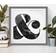 East Urban Home Marble Ampersand Matt Grey Bild 70x70cm