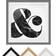 East Urban Home Marble Ampersand Matt Grey Bild 70x70cm