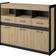 Nemen Living Room Set Stanley Oak/Black Fernsehschrank 153x121cm 5Stk.