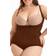 Shapermint Essentials Open Bust Bodysuit Shaper Panty - Chocolate