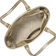 Michael Kors Jet Set Travel Extra Small Metallic Top Zip Tote Bag - Pale Gold