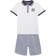 Tommy Hilfiger Boy's Tipped H Polo Shirt & Vertical Stripe Shorts 2 piece Set - Assorted