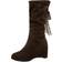 Entyinea Mid Calf Pointed Toe Cowgirl Boot - Brown