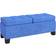 Homcom Upholstered Dark Blue Storage Bench 45.8x18.5"