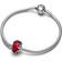Pandora Frosted Murano Glass & Hearts Charm - Silver/Red