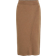 Vila High Waist knit Pencil Skirt - Toasted Coconut