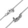 Pandora Handwritten Love Necklace - Silver/Transparent