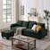 Bed Bath & Beyond Storage Ottoman and Side Bags Couch Green Sofa 110" 3 Seater