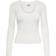 JdY O-Neck Sweater - White/Cloud Dancer