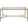 Safavieh Couture Jessa White/Brass Coffee Table 22x40"