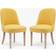 Mid-Century Modern Mustard Kitchen Chair 35.4" 2