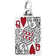 James Avery Queen of Hearts Charm - Silver/Red/Black