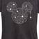 Hybrid Apparel Mickey & Friends Spiderweb Logo Women Short Sleeve Graphic T-shirt - Heather Charcoal