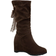 Entyinea Mid Calf Pointed Toe Cowgirl Boot - Brown