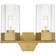 Innovations Lighting Claverack 2 Brushed Brass/Clear Wall Light