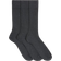 ASKET The Ribbed Cotton Socks 3-pack - Charcoal Melange