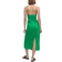 Mango Olimpia Cut Out Linen Blend Dress - Green