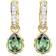 Swarovski Stilla Drop Earrings - Gold/Transparent/Green