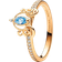 Pandora Disney Cinderella's Carriage Ring - Gold/Blue/Transparent