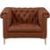 Chic Home Winston Chesterfield Brown Armchair 30"