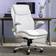 Serta Brinkley White/Silver Office Chair 46"