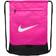 Nike Brasilia Drawstring Backpack - Pink/Black/White