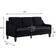 Row Couch Black Sofa 74" 3 Seater