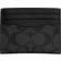 Coach Slim Id Card Case In Signature Canvas - Gunmetal/Charcoal/Black