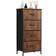 Sweetcrispy Tower Organizer Unit Brown Chest of Drawer 11.8x37.4"