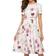 Simple Flavor Women's Floral Summer Midi Dress - Beige