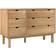 vidaXL Otta Brown Chest of Drawer 43.7x28.9"