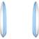 s.Oliver Creole Hoop Earrings - Silver/Blue