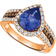 Le Vian Blueberry Ring - Rose Gold/Diamond/Blue/Brown