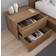 Nexera James Brown Oak Bedside Table 18.8x23.8"