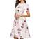 Simple Flavor Women's Floral Summer Midi Dress - Beige