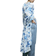 H&M Oversized Crinkle Fabric Dress - White/Blue Floral