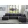 Lilola Home Dakota Dark Gray Sofa 120.5" 6 Seater, 5 Seater