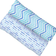 Malabar Organic Swaddle Set 2-pack Shades of Blue Chevron & Dotty