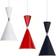 Siet Conical Red Pendant Lamp 6.7"