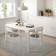 Ikea MELLTORP/ADDE White Tischgruppe 125x75cm 5Stk.