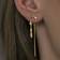 Stine A Dangling Petit Velvet Earring - Gold/Transparent