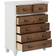 Furniturebox Kansal White/Brown Kommode 80x100cm