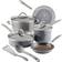 Rachael Ray Cucina Nonstick Sea Salt Gray Cookware Set with lid 10 Parts