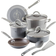 Rachael Ray Cucina Nonstick Sea Salt Gray Cookware Set with lid 10 Parts