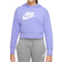 Nike Girl's Sportswear Cropped Hoodie - Purple