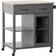 Twin Star Home Rolling Kitchen Cart Antique Gray Trolley Table 23.1x33.7"