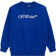 Off-White Kid's Bookish Logo Print Sweatshirt - Blue