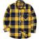 siliteelon Toddler Plaid Flannel Shirt - Navy Yellow Plaid