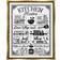 Stupell Industries Witty Kitchen Rules Gold Floater Framed Art 25x31"