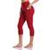 Colorfulkoala Women's High Waisted Yoga Capri - Rose Red